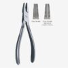 Flat Nose Plier With Longitudinal Groove Stainless Steel