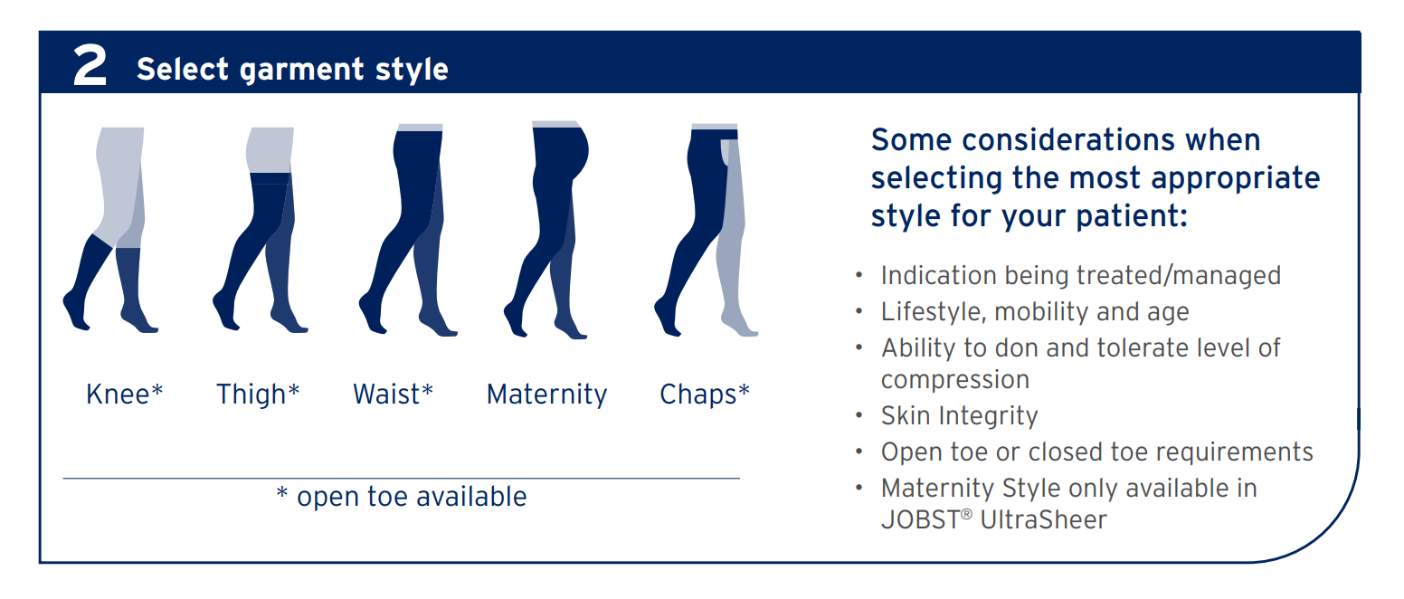 select garment style